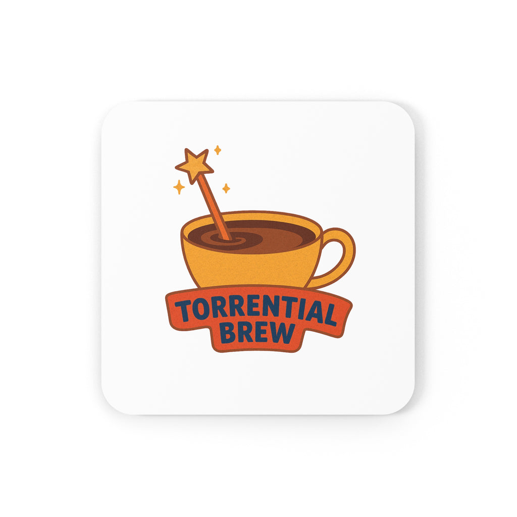 Torrential Brew Original Logo Cork Coaster (Available in Square or Round)