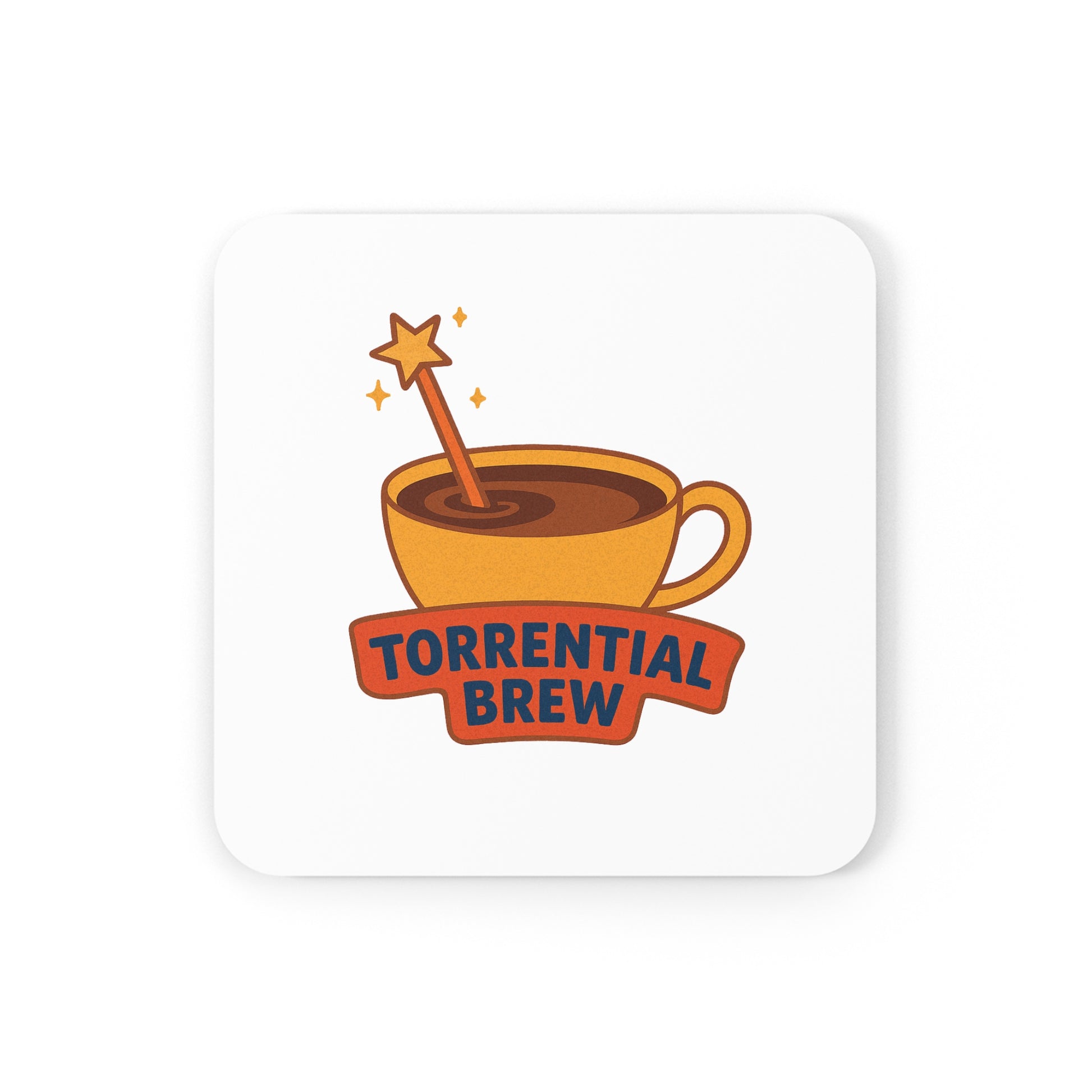 Torrential Brew Original Logo Cork Coaster (Available in Square or Round)
