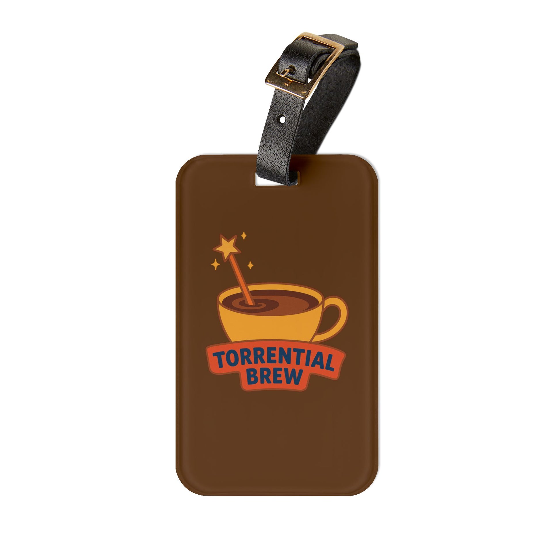 Torrential Brew Original Logo Coffee-Inspired Luggage Tag